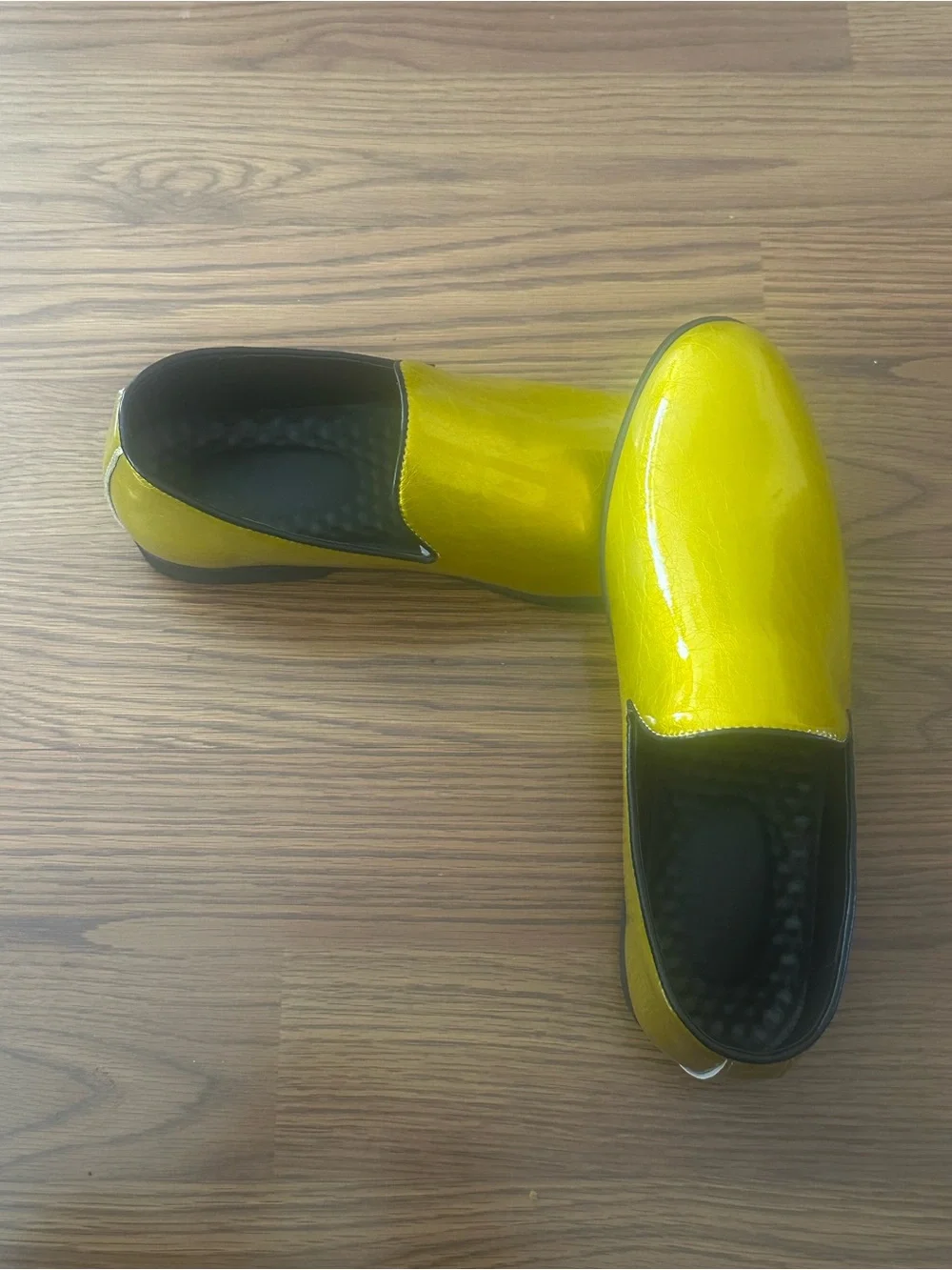Faux Leather Dressy Slip on Shoes with a Pointy Toe